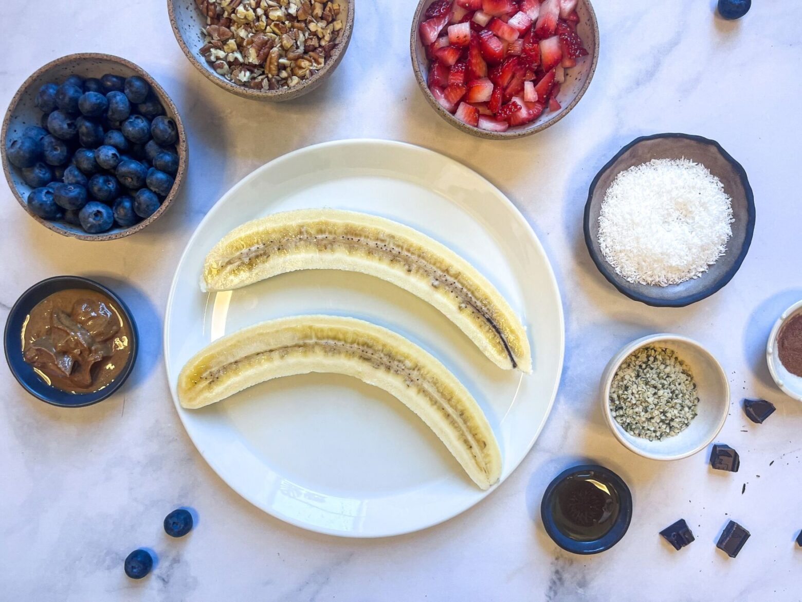 banana boats sliced