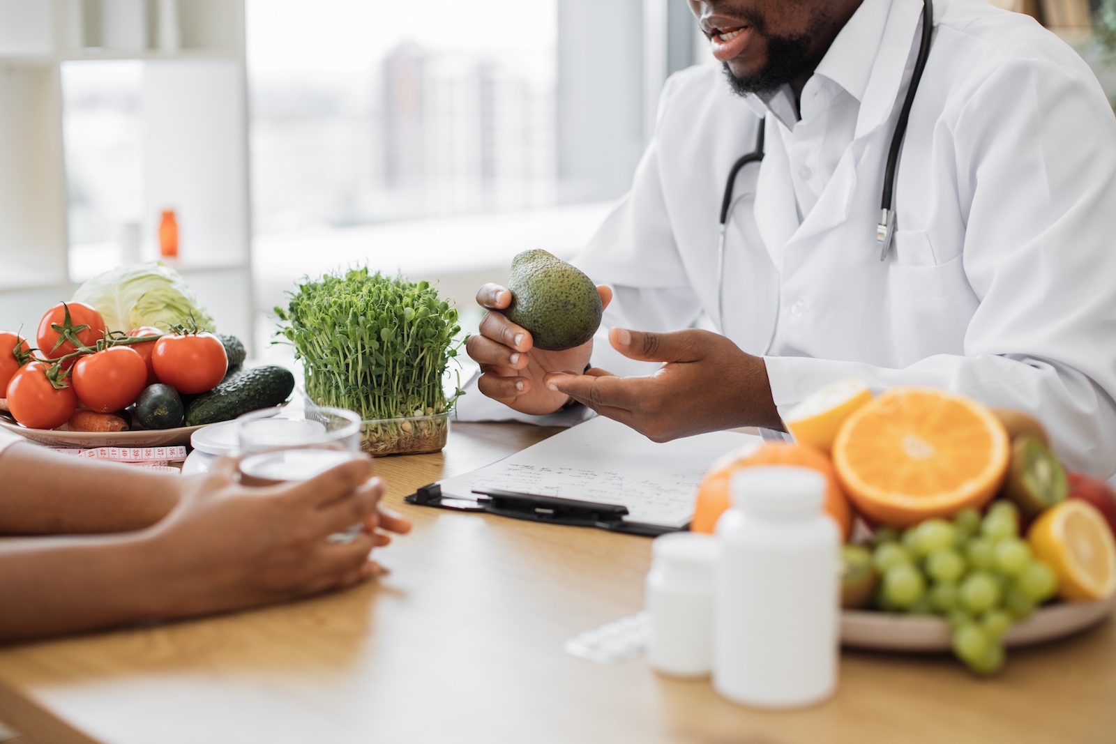 doctor consulting with patient