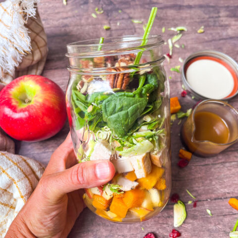 Fall Flavors Mason Jar Salad