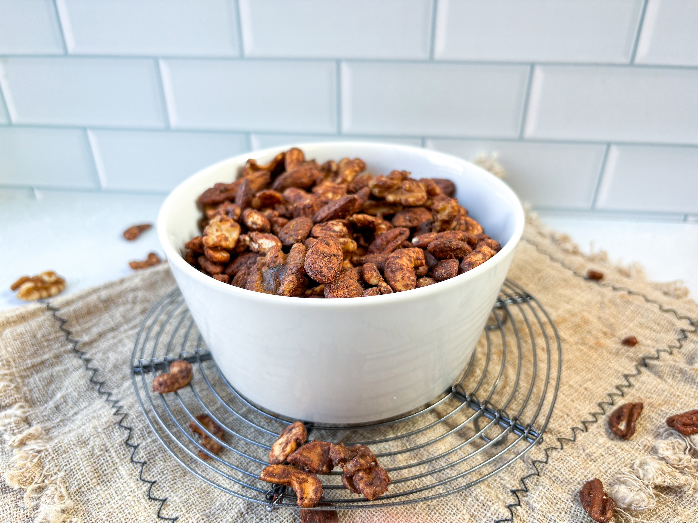 Bowl of roasted nuts