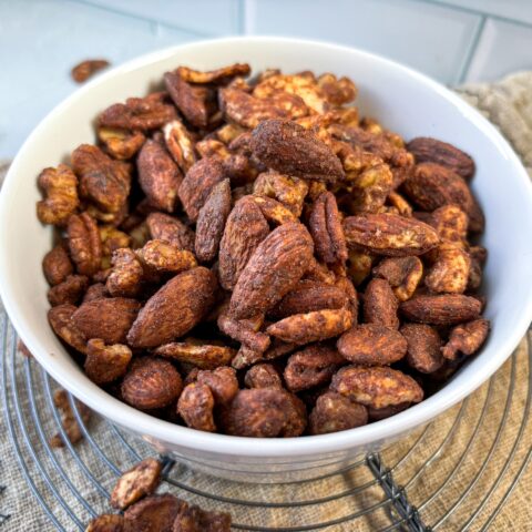 Roasted nut in a bowl