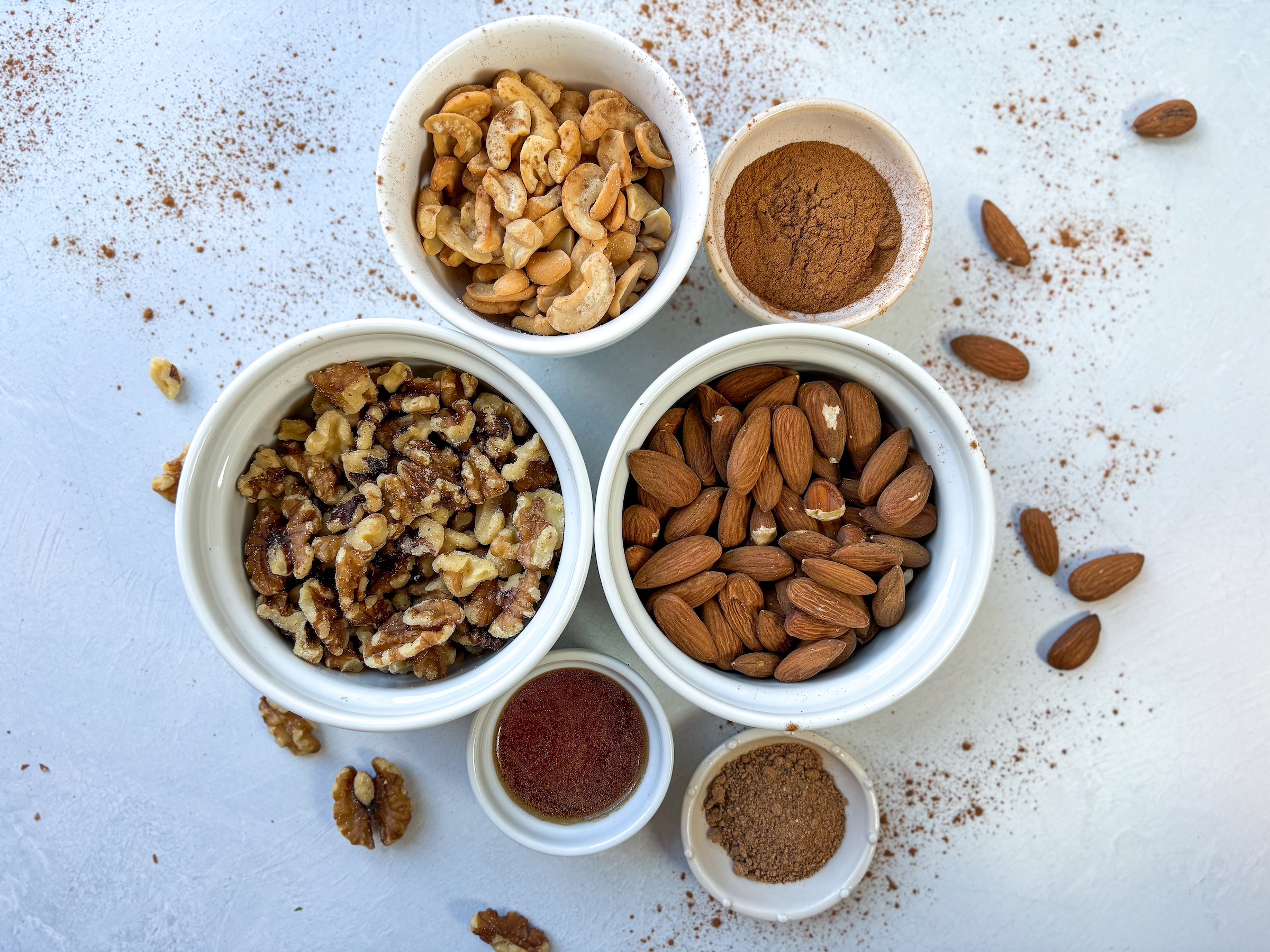 Ingredients for roasted nuts