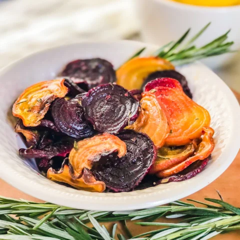 lemon rosemary beet chips